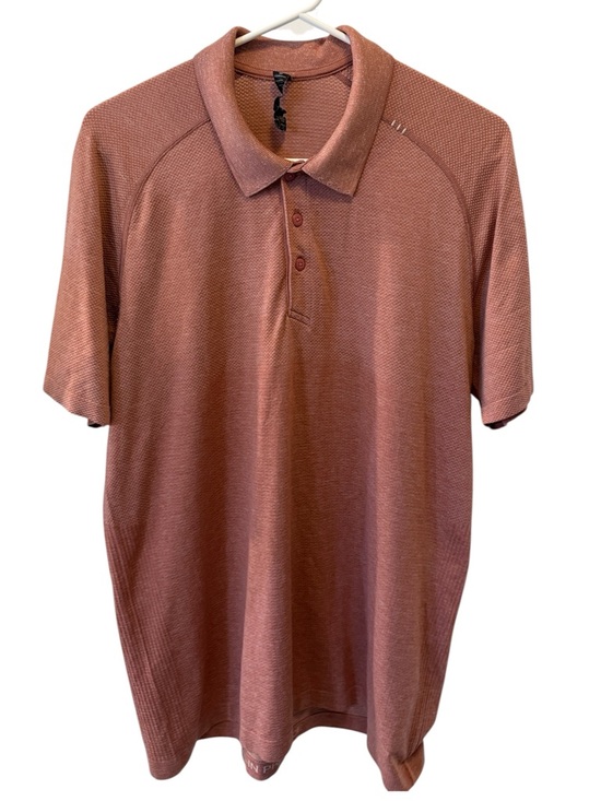 lululemon athletica Other - lululemon athletica Men's Short Sleeve Polo in Rusty Rose